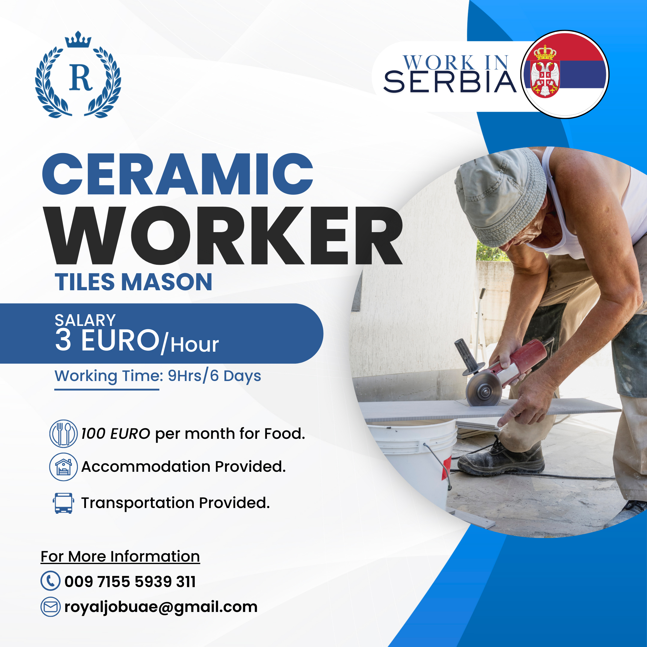 Ceramic Worker (Tiles Mason)