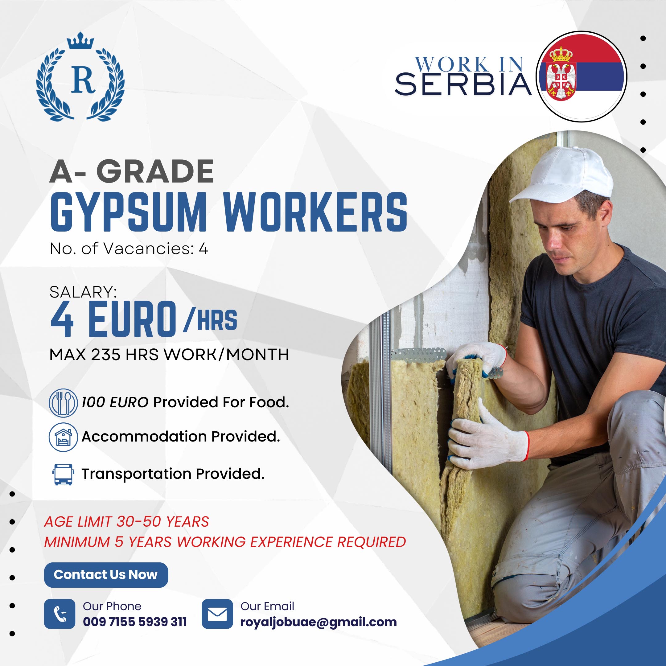 Gypsum Workers A-Grade